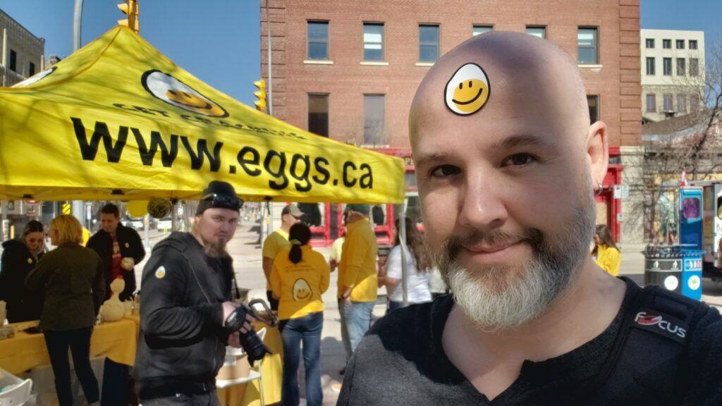 Scott at the Manitoba Egg Farmers Event 